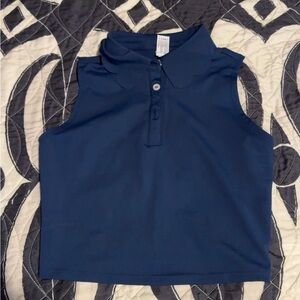 navy blue tennis skort and matching sleeveless top